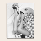 Female Disco Legs - Black White Photography - Photograph Notebook Gallery Image 4