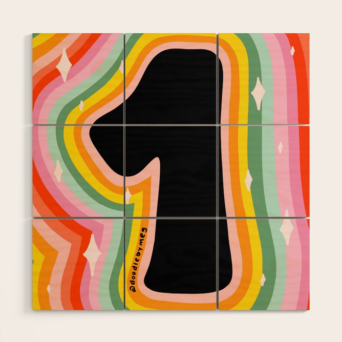 Rainbow 1 Wood Wall Art Gallery Image 1