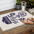 Native Flowers Outdoor Rug Gallery Image 2