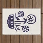 Native Flowers Outdoor Rug Gallery Image 1
