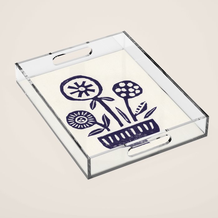 Native Flowers Acrylic Tray Gallery Image 1