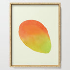 Mango Watercolor Illustration Serving Tray Gallery Image 1