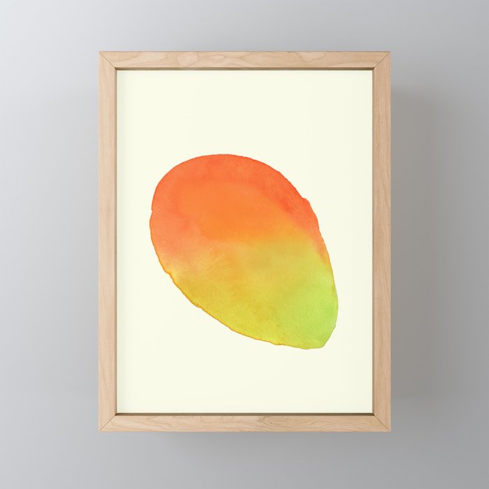 Mango Watercolor Illustration Mini Art Print Gallery Image 1