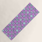 Sagittarius Checkered Print Yoga Mat Gallery Image 1