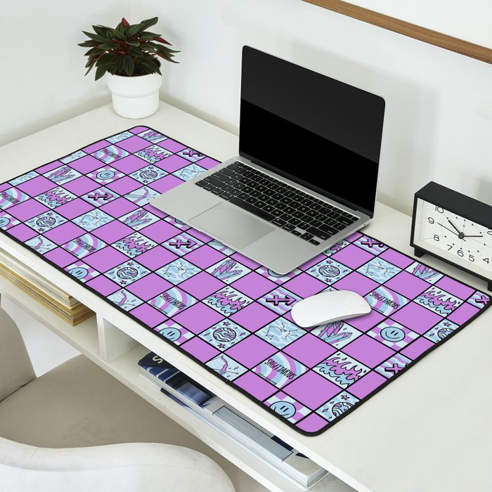 Sagittarius Checkered Print Desk Mat Gallery Image 2