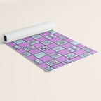 Sagittarius Checkered Print Yoga Mat Gallery Image 2