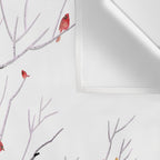Birch Trees and Cardinal 2  Wall Tapestry Gallery Image 3