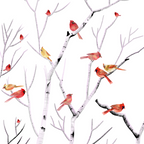 Birch Trees and Cardinal 2  Coffee Mug Gallery Image 2