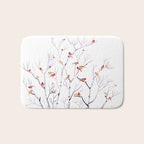 Birch Trees and Cardinal 2  Bath Mat Gallery Image 1