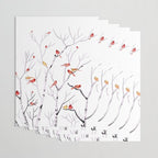 Birch Trees and Cardinal 2  Wrapping Paper Gallery Image 3