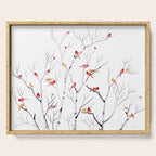 Birch Trees and Cardinal 2  Serving Tray Gallery Image 1