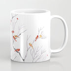 Birch Trees and Cardinal 2  Coffee Mug Gallery Image 1