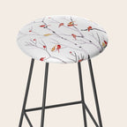 Birch Trees and Cardinal 2  Stool Gallery Image 2