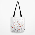 Birch Trees and Cardinal 2  Tote Bag Gallery Image 2