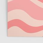 Blush Pink Modern Retro Liquid Swirl Abstract Pattern Square Poster Gallery Image 3