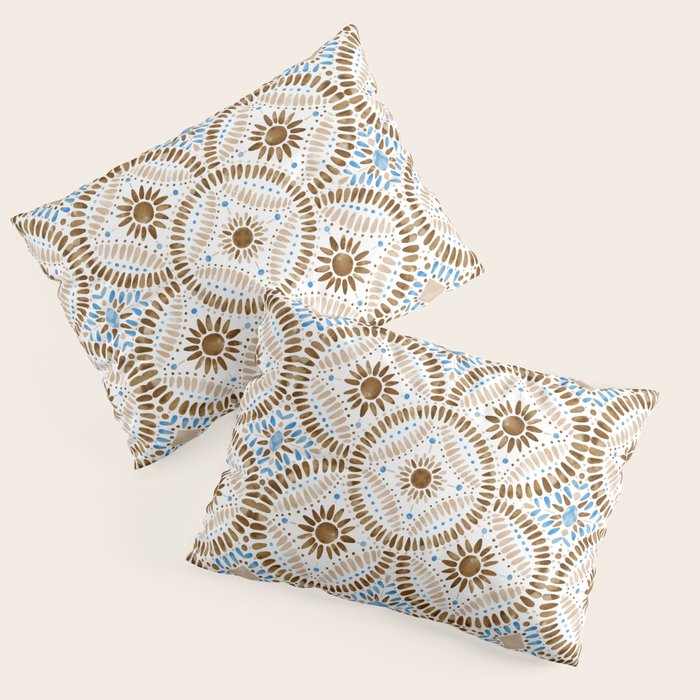 Rustic Tile Mandala A Pillow Sham Gallery Image 1