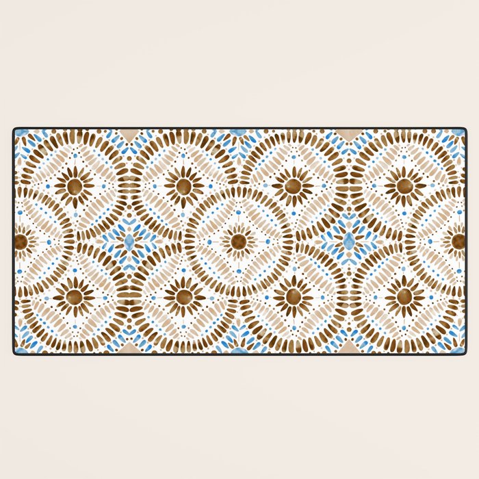 Rustic Tile Mandala A Desk Mat Gallery Image 3