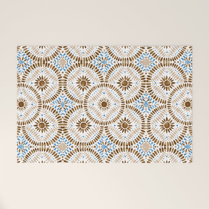 Rustic Tile Mandala A Welcome Mat Gallery Image 1