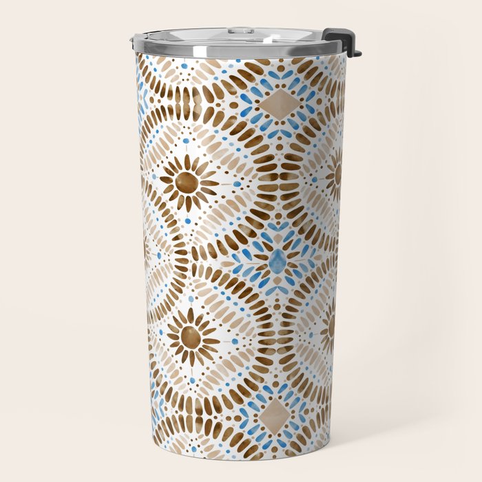 Rustic Tile Mandala A Travel Mug Gallery Image 2