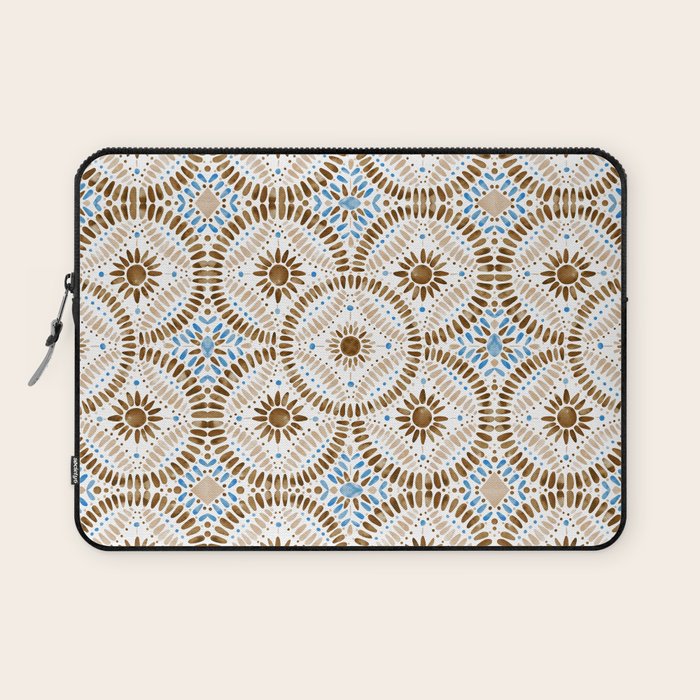 Rustic Tile Mandala A Laptop Sleeve Gallery Image 1