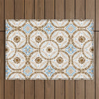 Rustic Tile Mandala A Outdoor Rug Gallery Image 1