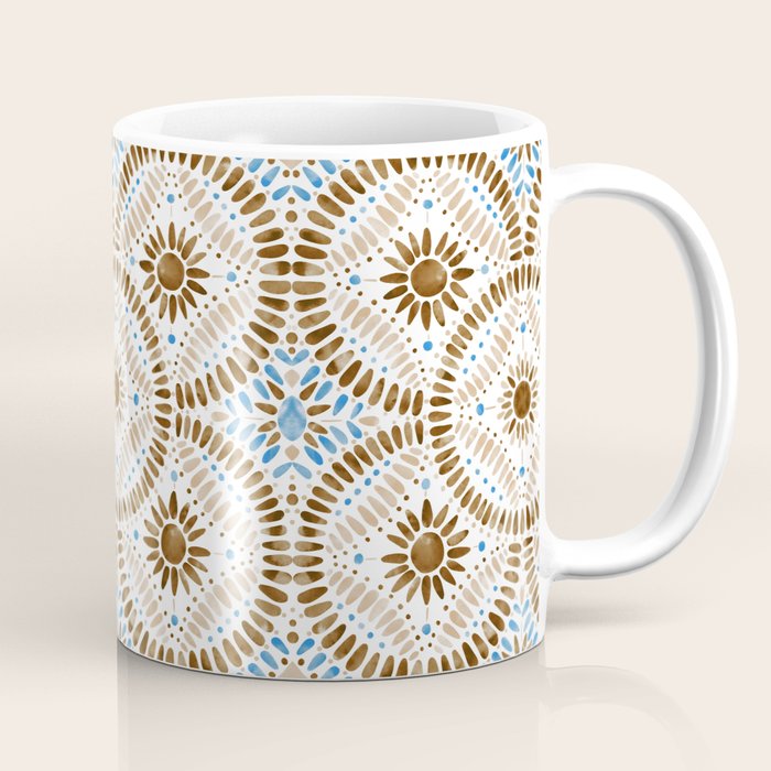 Rustic Tile Mandala A Coffee Mug Gallery Image 1