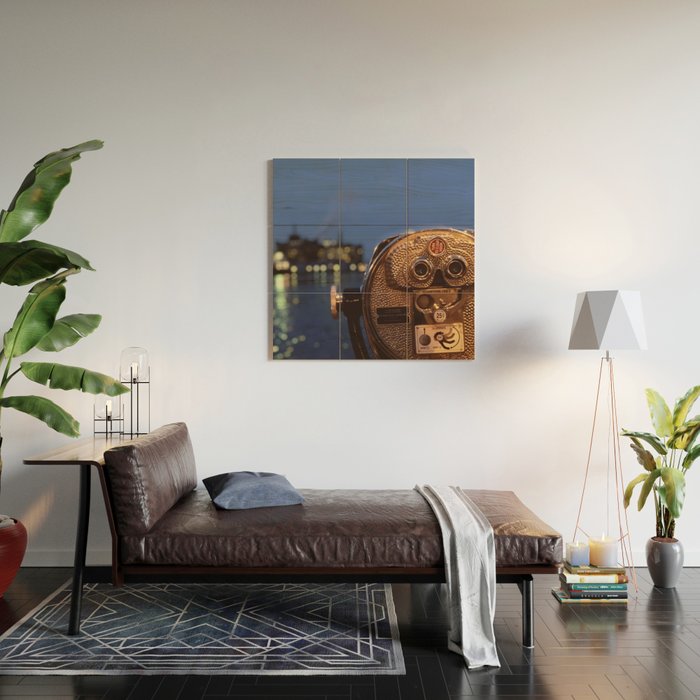 Fell's Point at Night Baltimore Maryland Wood Wall Art Gallery Image 2