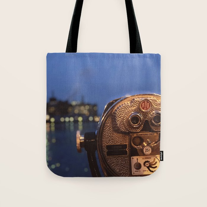 Fell's Point at Night Baltimore Maryland Tote Bag Gallery Image 1