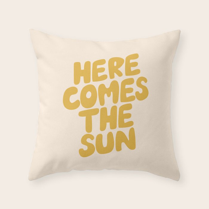 Here Comes the Sun Throw Pillow Gallery Image 6