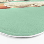 These Boots - Glitter Teal Green II Bath Mat Gallery Image 3