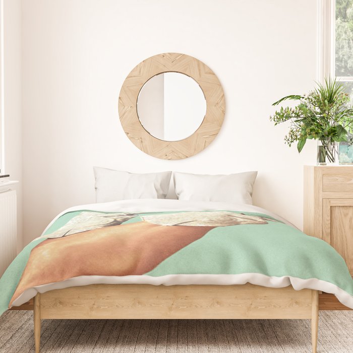 These Boots - Glitter Teal Green II Duvet Cover Gallery Image 3