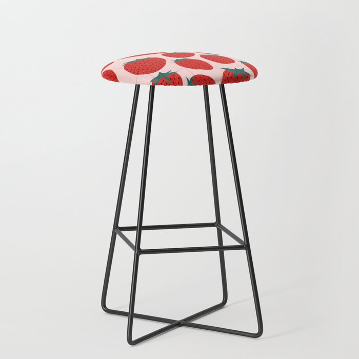 Strawberries and market I Stool Gallery Image 1