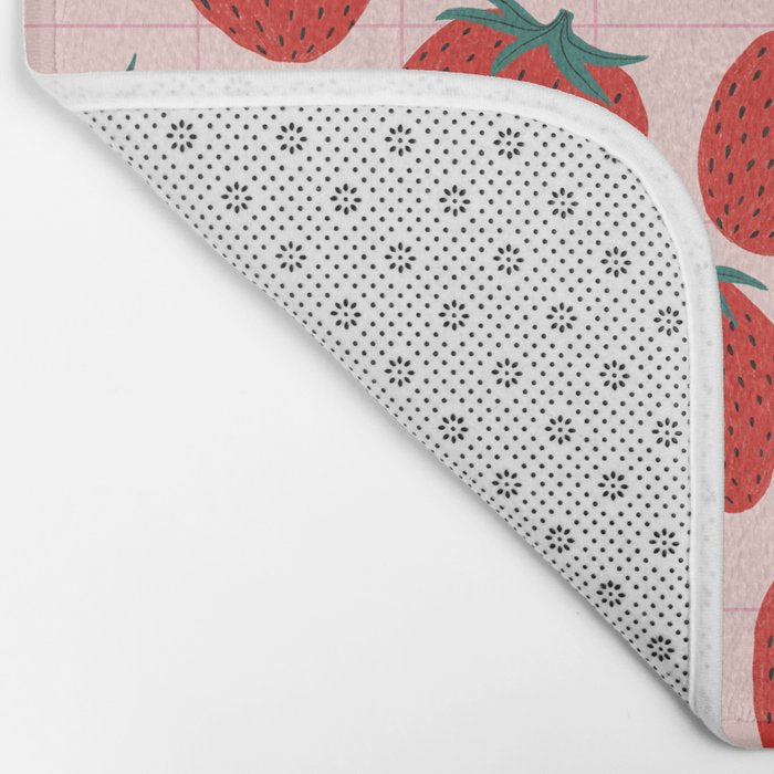 Strawberries and market I Bath Mat Gallery Image 2