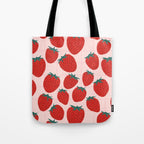 Strawberries and market I Tote Bag Gallery Image 1