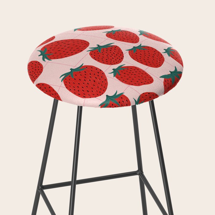 Strawberries and market I Stool Gallery Image 2