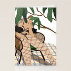 Lounging in my rattan chair Stationery Card Gallery Image 2