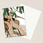 Lounging in my rattan chair Stationery Card Gallery Image 2