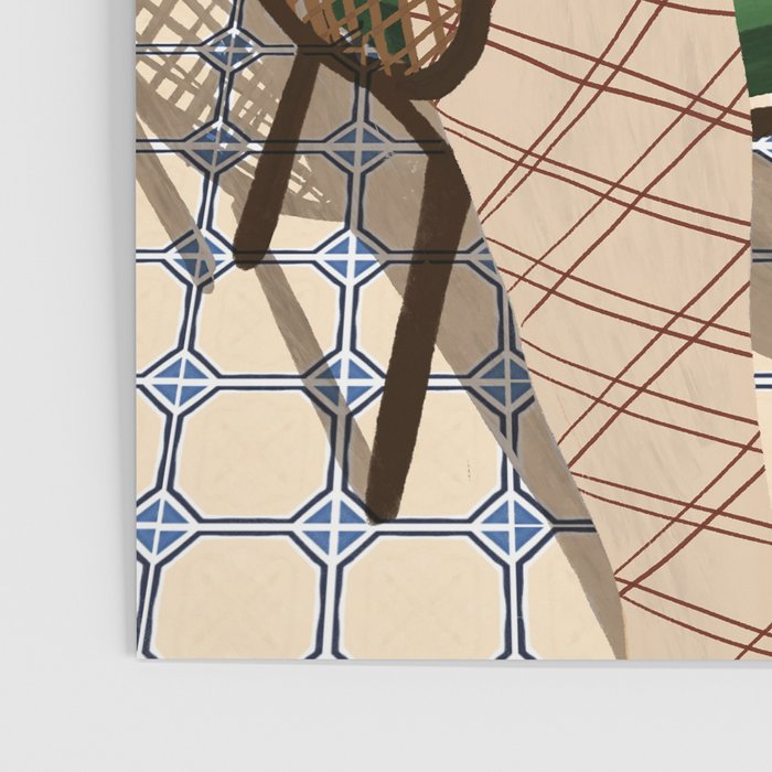 Lounging in my rattan chair Poster Gallery Image 3