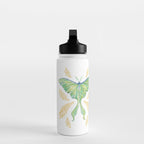 Watercolor Luna Moth Water Bottle Gallery Image 3
