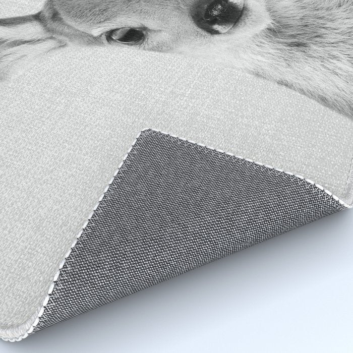 Baby Deer - Black & White Rug Gallery Image 4