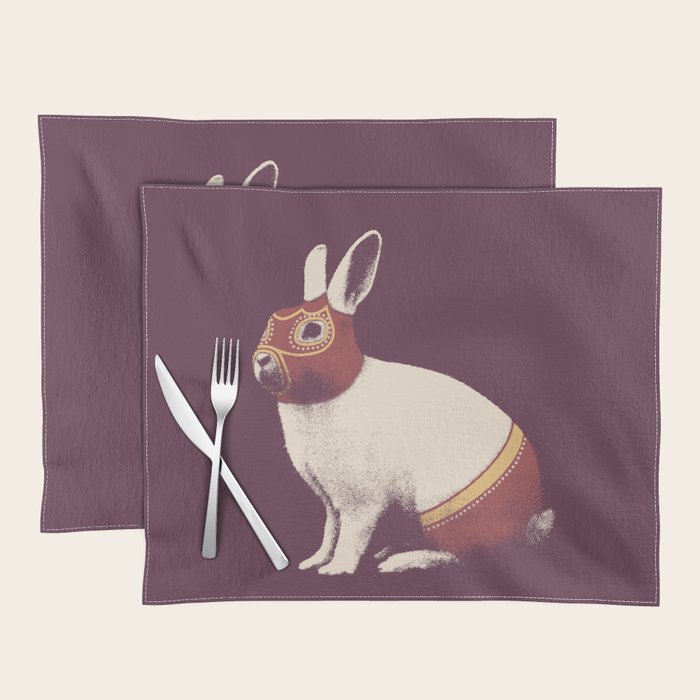 Lapin Catcheur (Rabbit Wrestler) Placemat Gallery Image 1