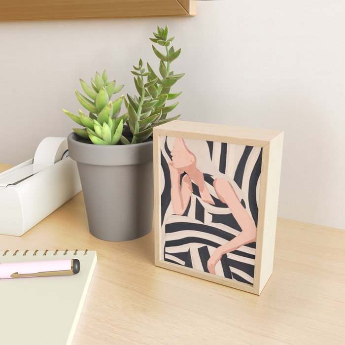 Striped Presence Mini Art Print Gallery Image 2