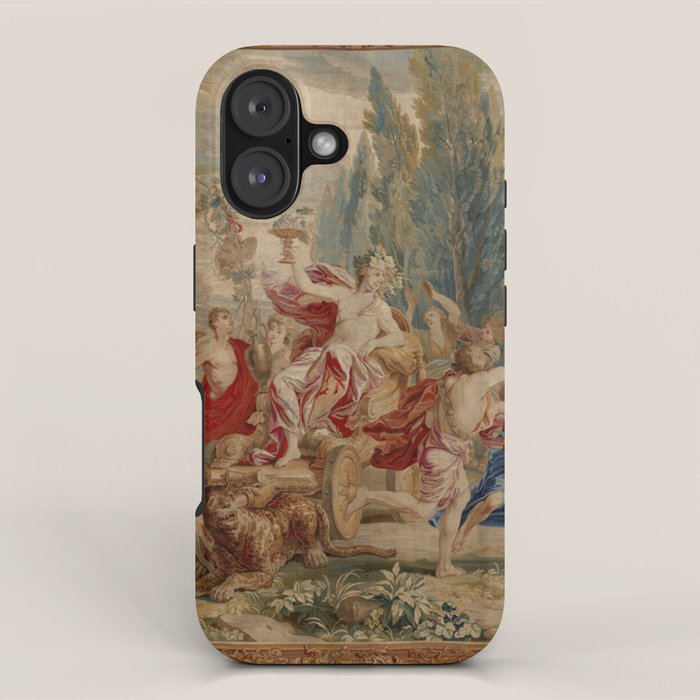 Antique 18th Century Mythological Bacchus God of Wine Tapestry iPhone Case Gallery Image 1