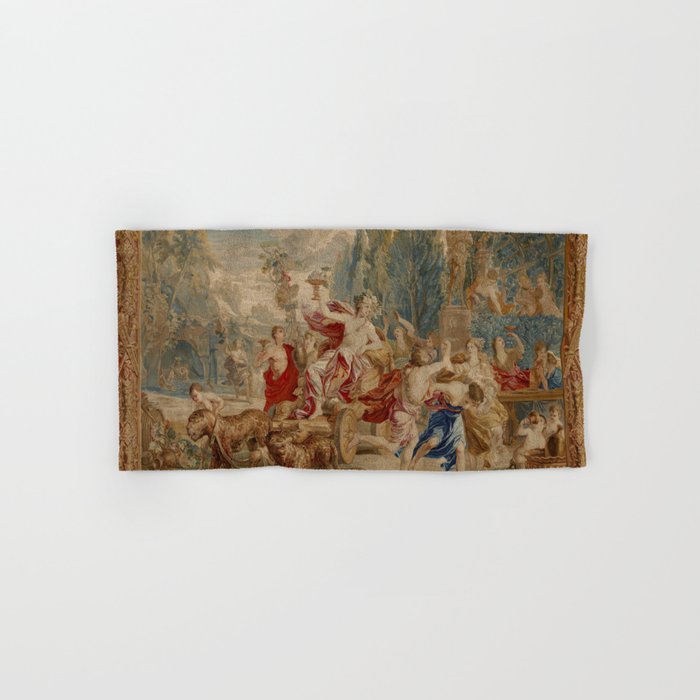 Antique 18th Century Mythological Bacchus God of Wine Tapestry Bath Towel Gallery Image 1