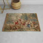 Antique 18th Century Mythological Bacchus God of Wine Tapestry Rug Gallery Image 1
