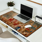 Antique 18th Century Mythological Bacchus God of Wine Tapestry Desk Mat Gallery Image 2