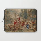 Antique 18th Century Mythological Bacchus God of Wine Tapestry Laptop Sleeve Gallery Image 1