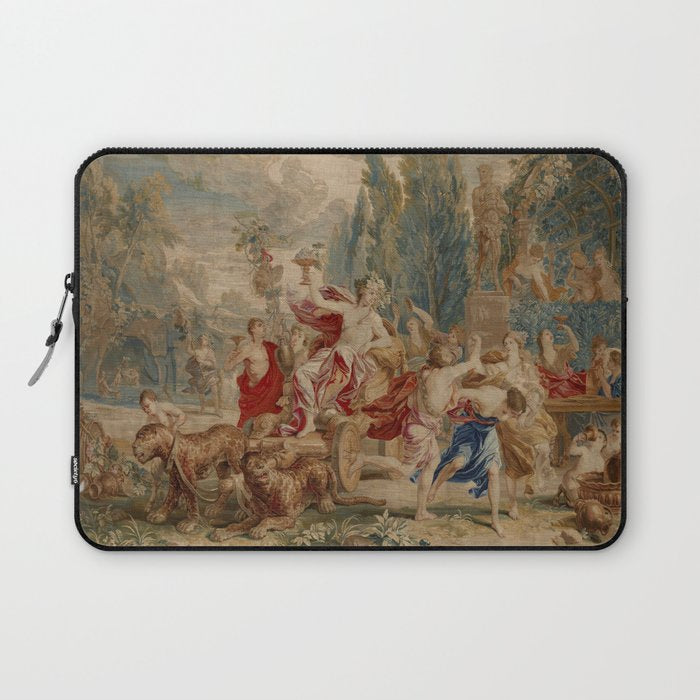 Antique 18th Century Mythological Bacchus God of Wine Tapestry Laptop Sleeve Gallery Image 1