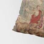 Antique 18th Century Mythological Bacchus God of Wine Tapestry Pillow Sham Gallery Image 4