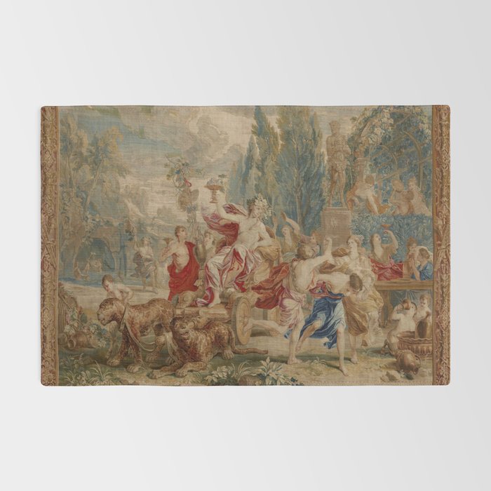 Antique 18th Century Mythological Bacchus God of Wine Tapestry Rug Gallery Image 2